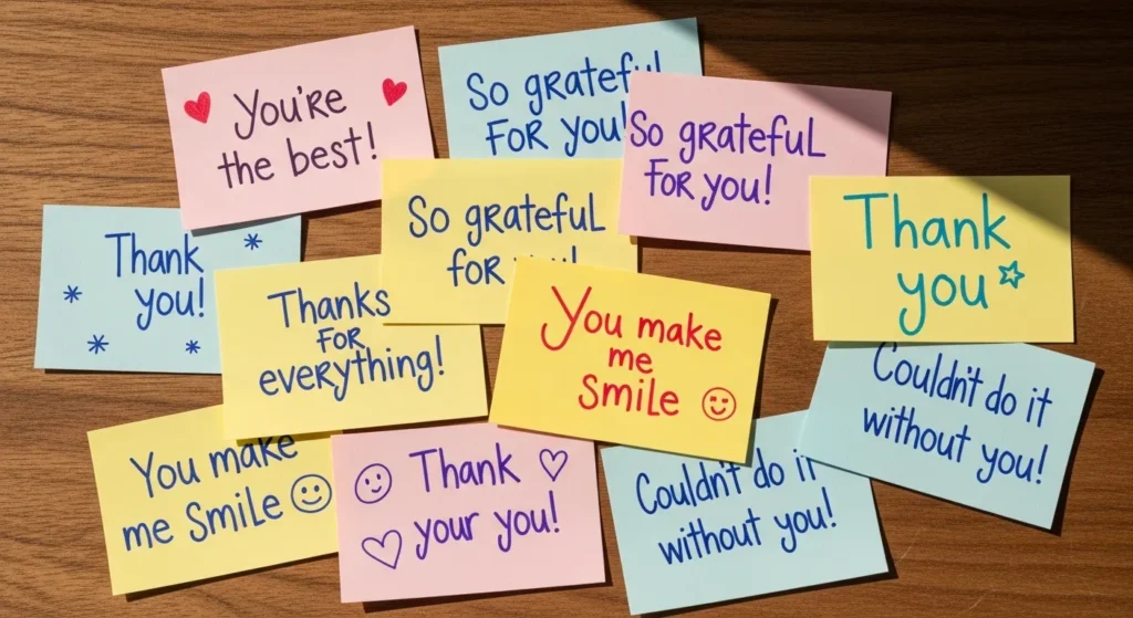 Thank You Short Positive Messages for Friends