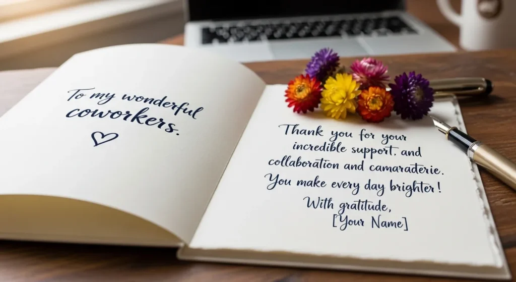 Heartfelt Thank You Messages for Coworkers