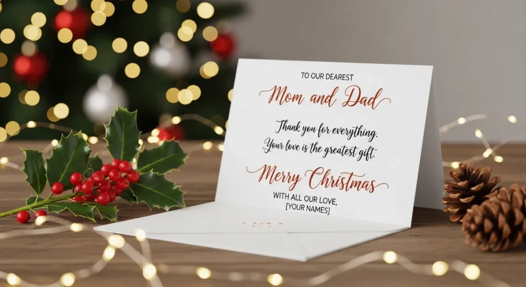 Loving Christmas Messages for Parents