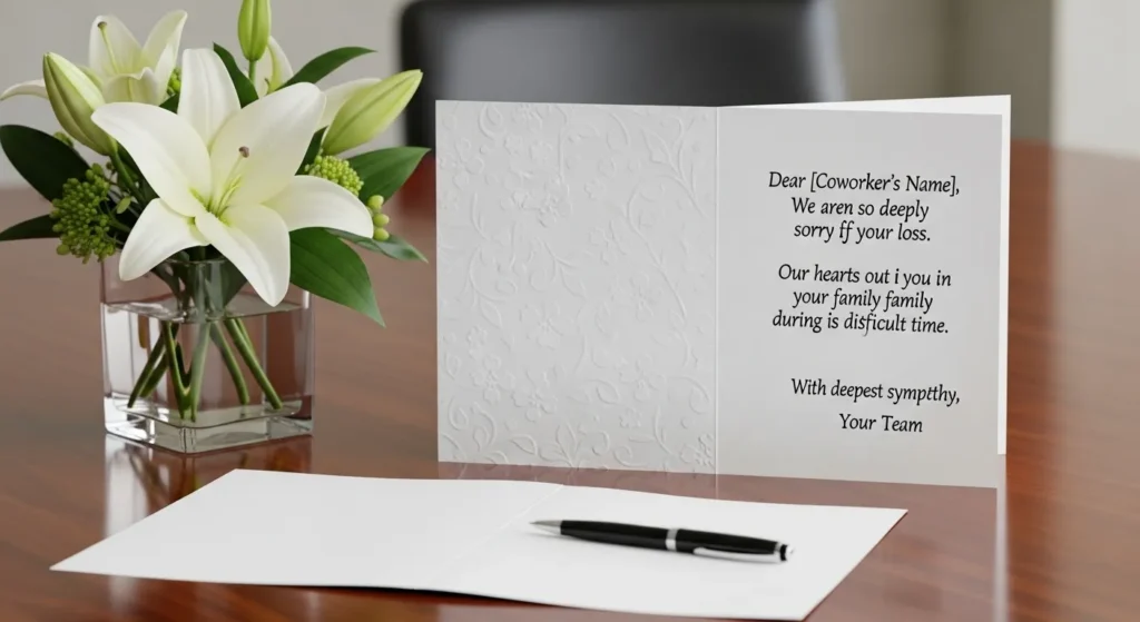Short Condolence Messages for Coworker