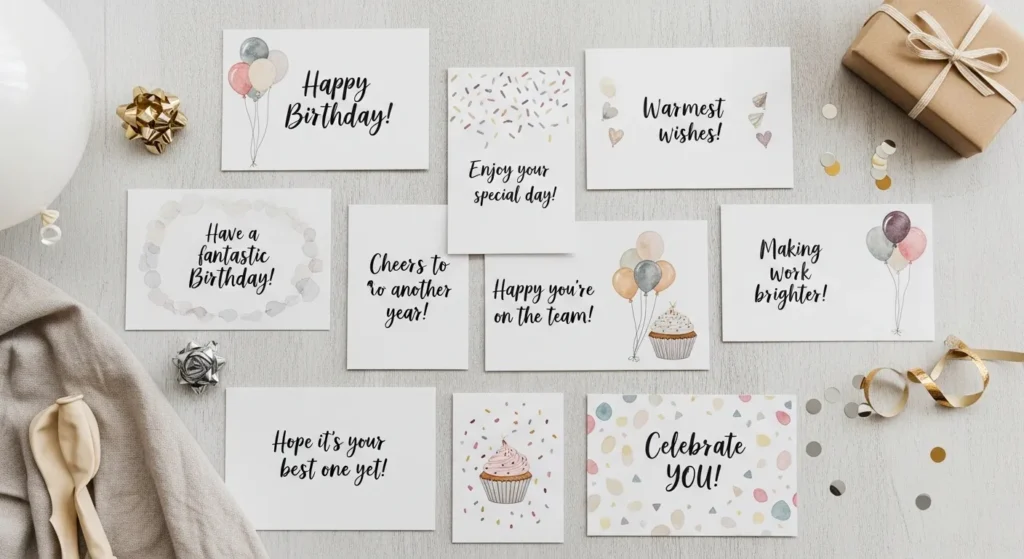 Simple Happy Birthday Messages for Coworker