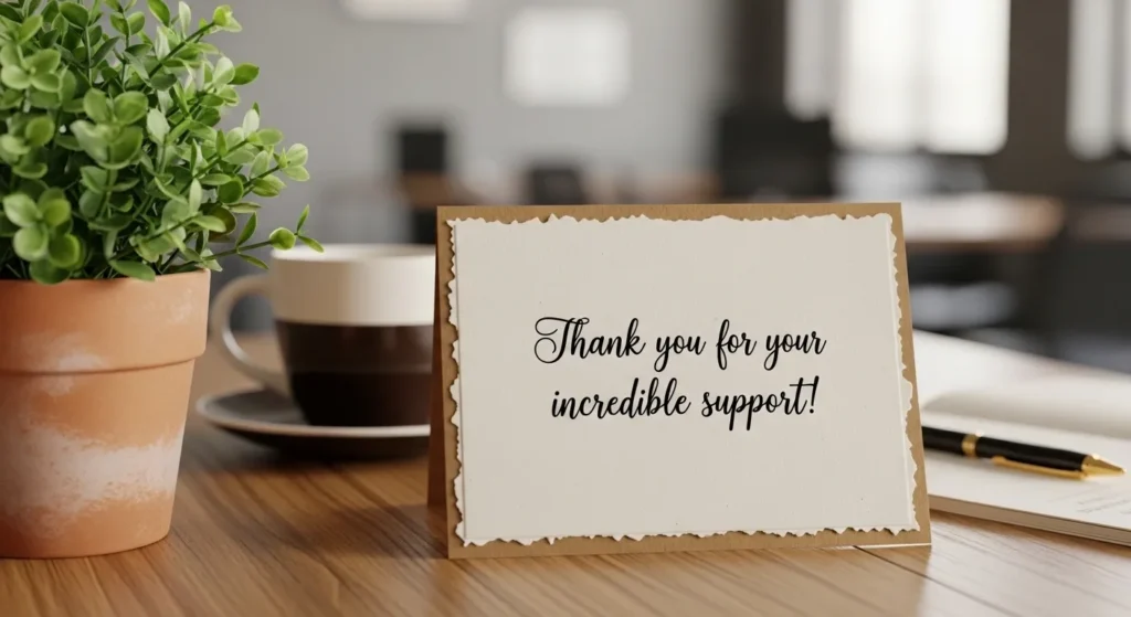 Thank You Messages for Coworkers for Support