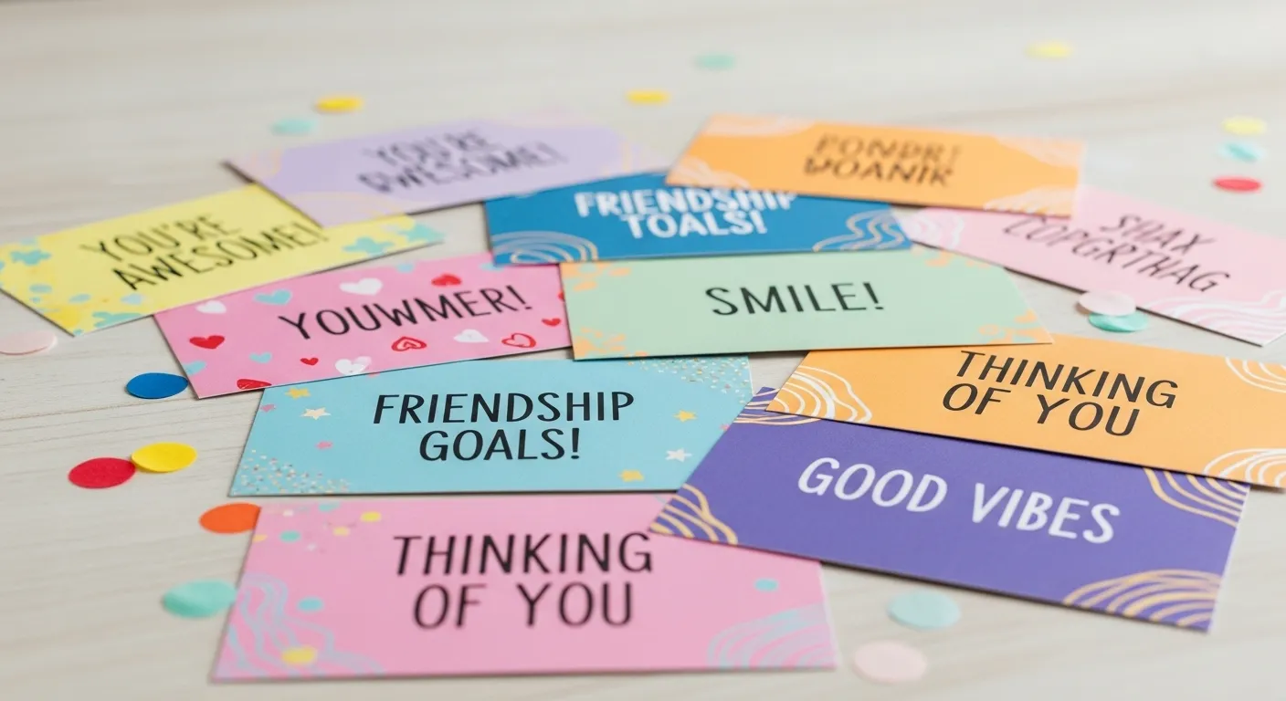 Short Positive Messages for Friends