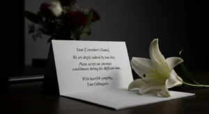 Condolence Messages for Coworker