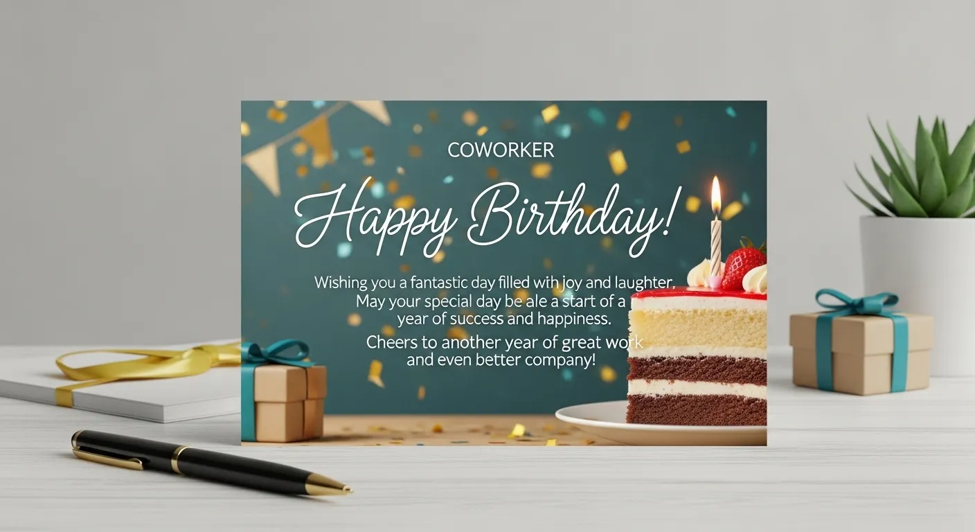 Happy Birthday Messages for Coworker