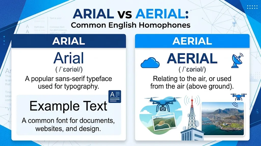 Arial vs Aerial