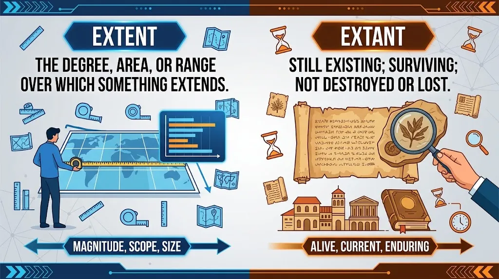 Extent vs Extant