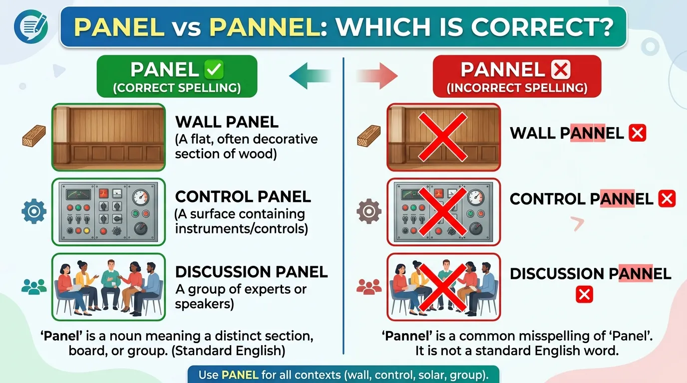 Panel vs Pannel