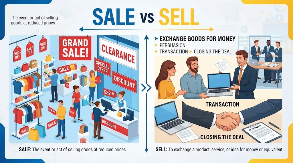 Sale vs Sell
